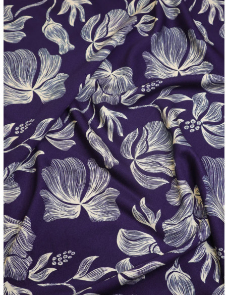 Loa Viscose Twill Fabric - Indigo