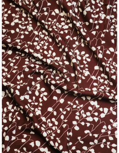 Goya Viscose Twill Fabric - Rust