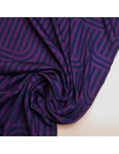 Ziggy Viscose Twill Fabric - Purple