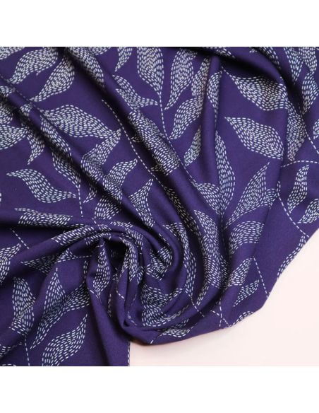 Lulu viscose twill fabric - Indigo