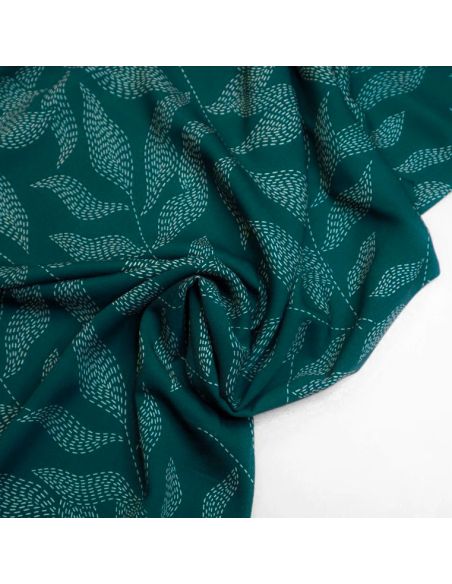Lulu viscose twill fabric - Pine green
