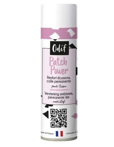 Iron-on textile adhesive Patch Power