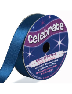 Navy blue Celebrate satin ribbon - 13 mm x 6 meters