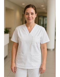 Twill workwear fabric - White 2