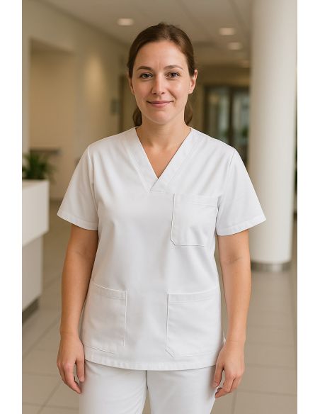 Twill workwear fabric - White