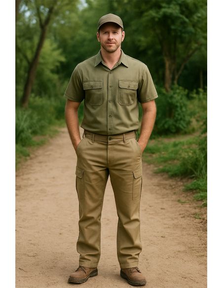 Twill workwear fabric - Taupe