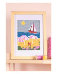 Penelope canvas kit beach pattern