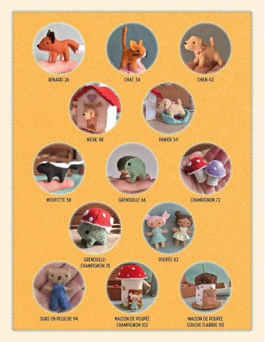 Book of Mini Dolls and Felt Animals
