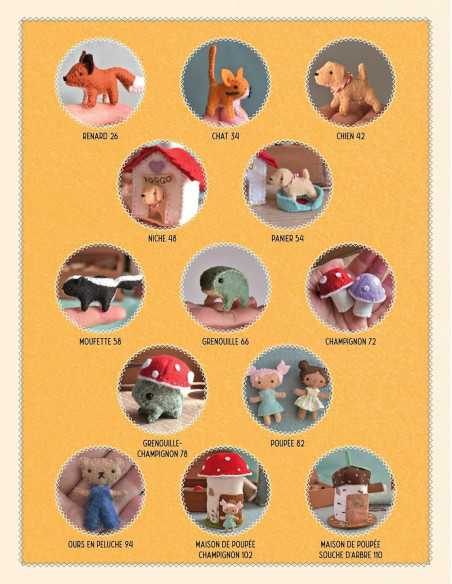 Book of Mini Dolls and Felt Animals