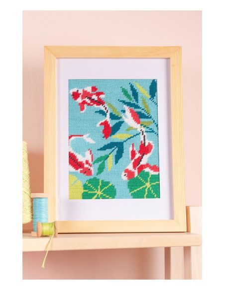 Penelope canvas kit with carp pattern