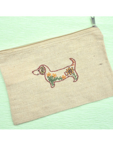 Water-soluble embroidery transfer sheets - Folk dogs