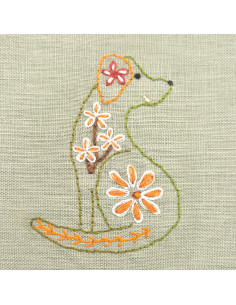Water-soluble embroidery transfer sheets - Folk dogs 2