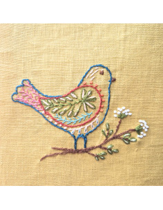 Water-soluble embroidery transfer sheets - Folk birds 2