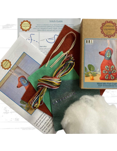 Mini felt kit - Folk Dogs