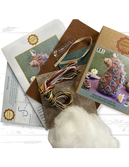 Mini felt kit - Folk Hedgehog