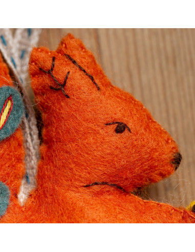 Mini felt kit - Folk squirrel