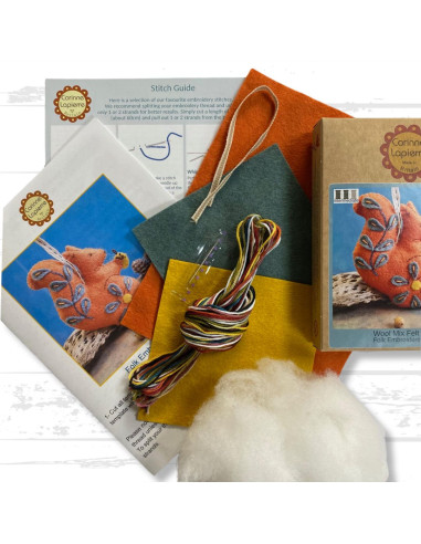 Mini felt kit - Folk squirrel