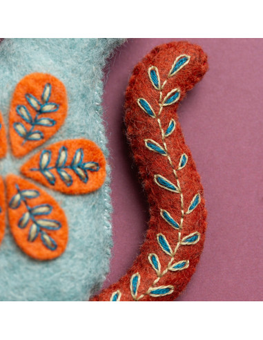 Mini felt kit - Folk cat