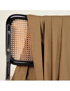 Water-repellent cotton fabric Trench Iced Mocha - Atelier Brunette