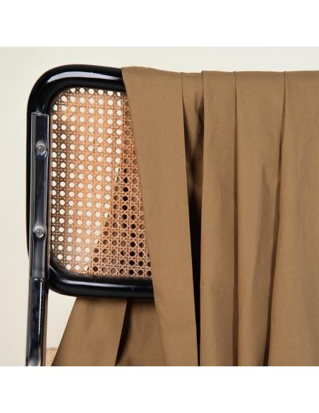 Water-repellent cotton fabric Trench Iced Mocha - Atelier Brunette