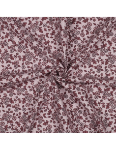 Floral flannel fabric - Pink