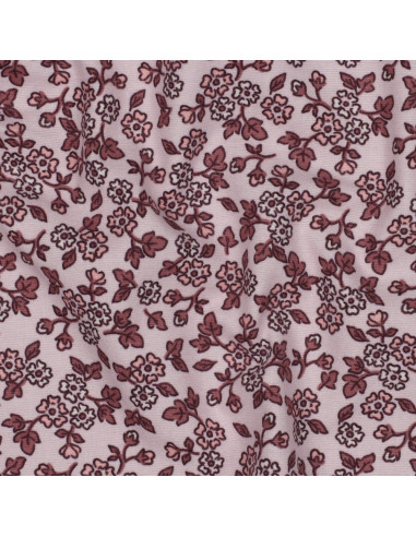 Floral flannel fabric - Pink