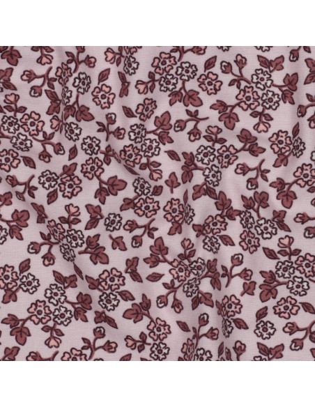 Floral flannel fabric - Pink