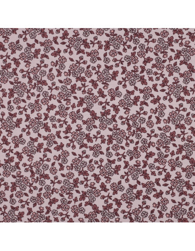 Floral flannel fabric - Pink