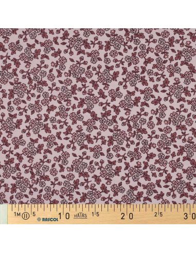 Floral flannel fabric - Pink