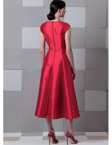Dress pattern and false plastron - Vogue 9292