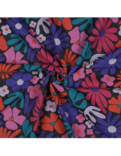 Seventies sweat fabric - Indigo