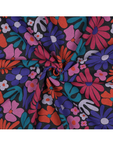 Seventies sweat fabric - Indigo