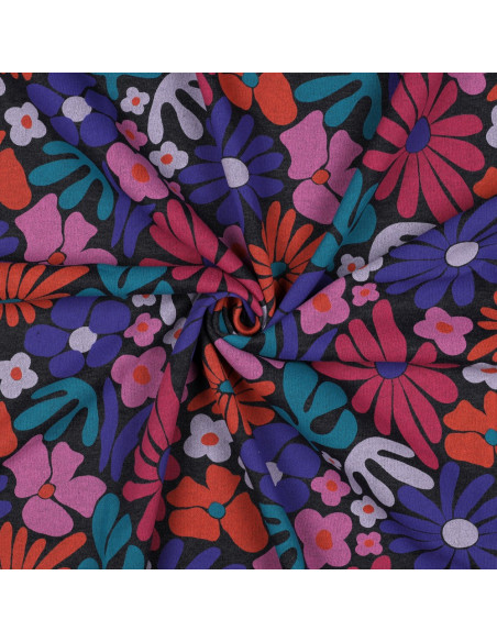 Seventies sweat fabric - Indigo