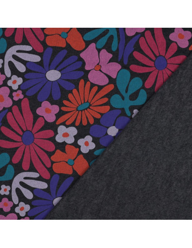 Seventies sweat fabric - Indigo