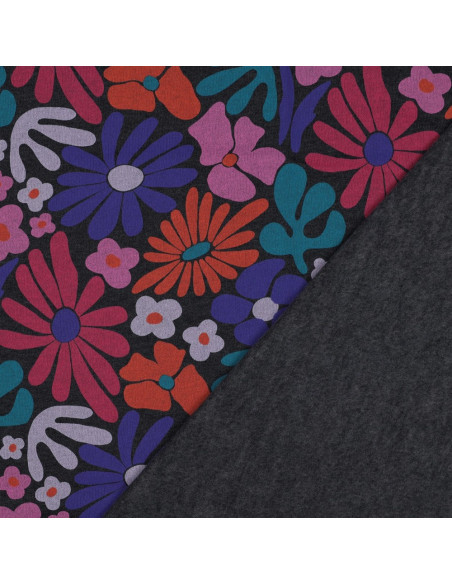 Seventies sweat fabric - Indigo
