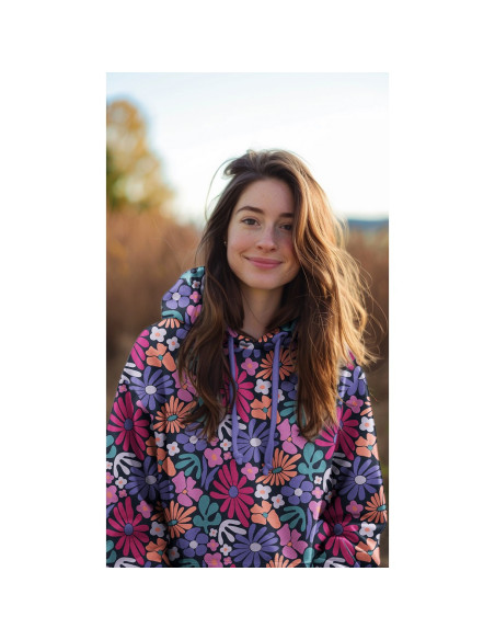 Seventies sweat fabric - Indigo