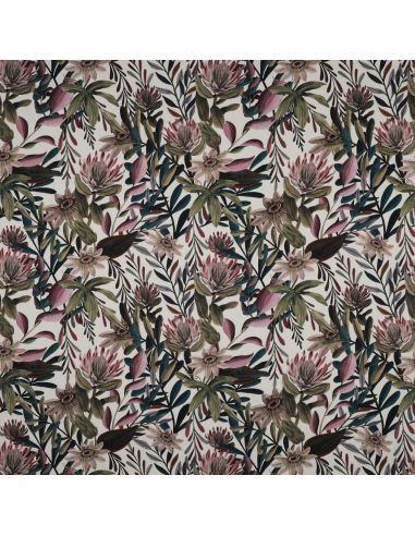 Cotton canvas fabric - Vintage flowers