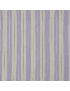 Double gauze fabric with stripe print - Purple 2