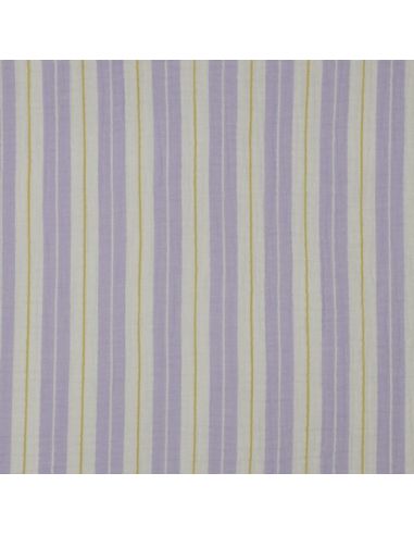 Double gauze fabric with stripe print - Parma