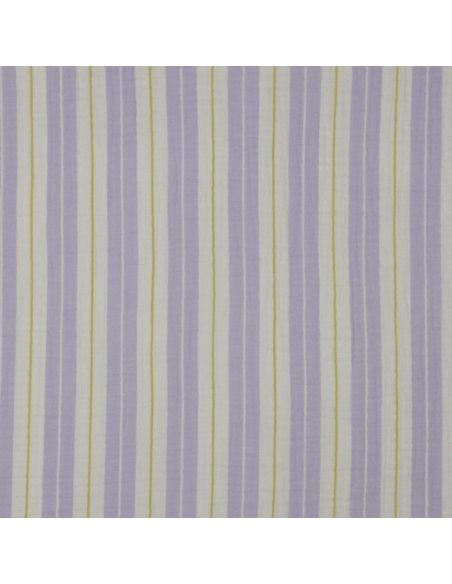 Double gauze fabric with stripe print - Parma