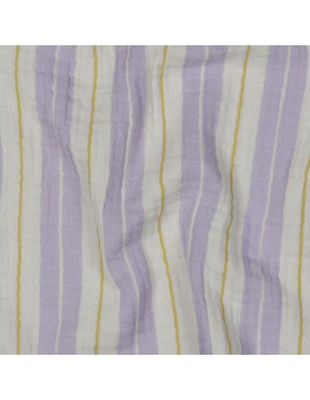 Double gauze fabric with stripe print - Parma