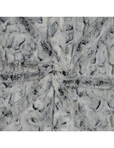 Faux fur fabric - Snow Lynx