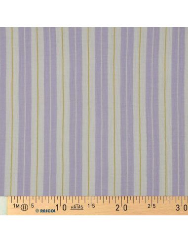 Double gauze fabric with stripe print - Parma