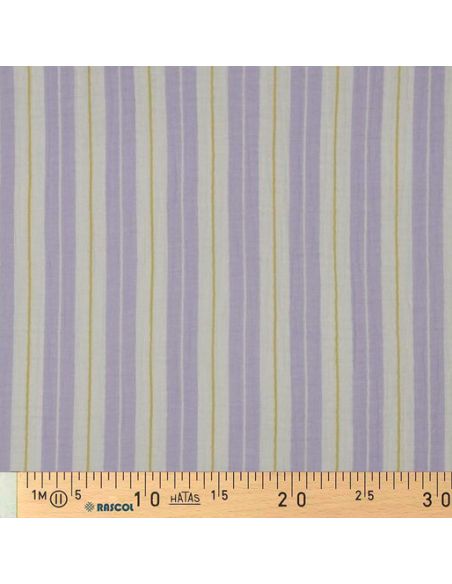 Double gauze fabric with stripe print - Parma