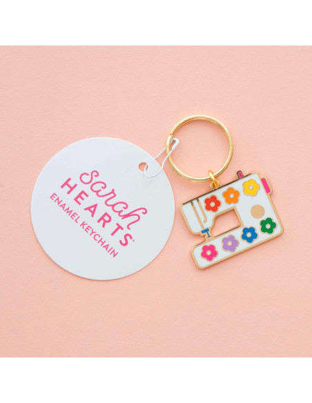 Daisy Keychain - Floral Sewing Machine
