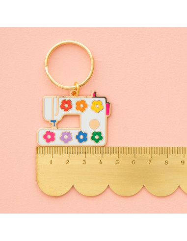 Daisy Keychain - Floral Sewing Machine