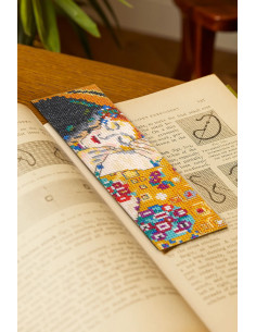 Cross-stitch bookmark embroidery kit - The Kiss