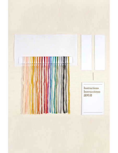 Cross-stitch bookmark embroidery kit - The Kiss
