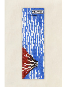 Cross-stitch bookmark embroidery kit - The Red Fuji 2