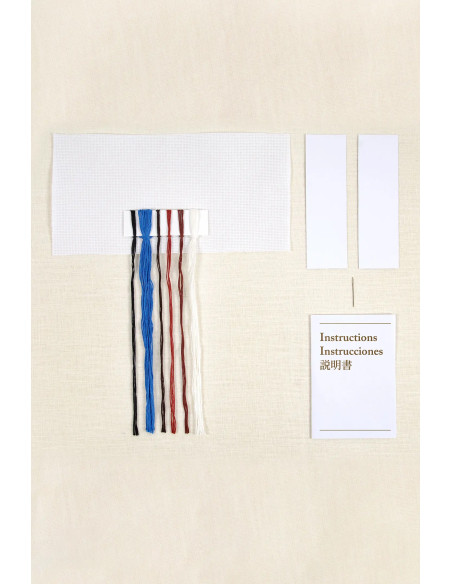 Cross-stitch bookmark embroidery kit - The Red Fuji